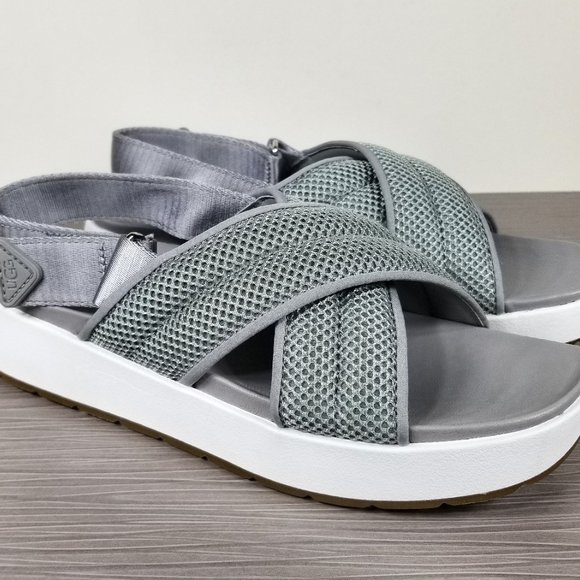 UGG Gray Mesh Sandals - Picture 3 of 11